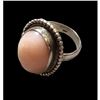 Image 2 : 18ct Peruvian Pink Opal Sterling Silver Ring