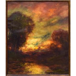 C.P. Appel, "Glorious Sunrise" Oil Painting