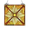 Image 1 : Tiffany Mission-style Art Glass Window Panel