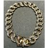 Image 1 : Gold & Sterling Diamond Chip Link Bracelet