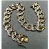 Image 2 : Gold & Sterling Diamond Chip Link Bracelet