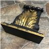 Image 2 : Black & Gilt Classical Acanthus Scroll Shelf Wall Bracket