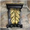 Image 4 : Black & Gilt Classical Acanthus Scroll Shelf Wall Bracket