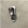 Image 1 : Modern Abstract Silver Plated Face Brooch Pin
