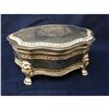 Image 1 : Silver-plated Lion Crest Jewel Trinket Box