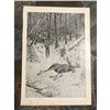 Image 2 : Early 1900's Half-Tone Print, A. B. Frost, The Bull Moose, Hunting