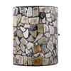 Image 2 : Transitional Style Mosaic Sconce Light