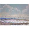 Image 2 : Ukranian Artist Modern Impressionism Oil Painting, Summer Landscape Clouds