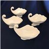 Image 1 : Set of Shell Form White China Nut Candy Servers