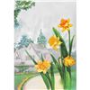 Image 1 : Daffodil 1920's Color Lithograph Print