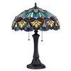 Image 2 : Victorian Tiffany-style Stained Glass Table Lamp