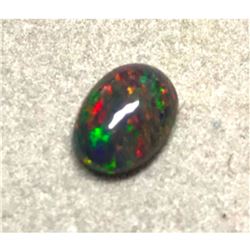 1.56ct Lightning Ridge Australian Black Opal Cabochon Gemstone