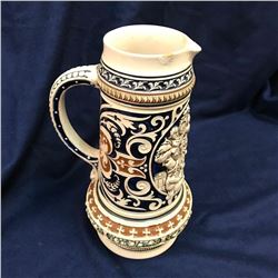 Large Vintage German Pottery Beer Stein