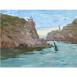 21st Century Ukrainian Impressionism, Seascape Oil Painting