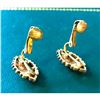 Image 3 : Edwardian Gilt Metal Paste & Pearl Earrings