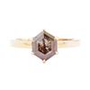 Image 2 : 1.10 ctw Brown Diamond Ring - 14KT Rose Gold