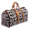 Image 2 : Louis Vuitton Monogram Canvas Leather Graffiti Keepall 50 Bag