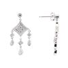 Image 2 : 0.25 ctw Diamond Dangle Earrings - 14KT White Gold