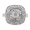 Image 2 : 1.00 ctw Diamond Ring - 10KT White Gold