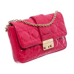 Christian Dior Patent Leather Promenade Pouch Crossbody Bag