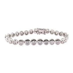 7.93 ctw Diamond Bracelet - 14KT White Gold