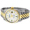 Image 4 : Rolex Mens 2 Tone 14K Mother Of Pearl Diamond 36MM Datejust Wristwatch