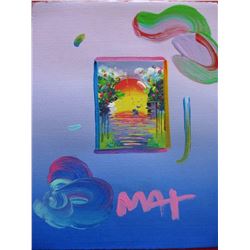Peter Max "A BETTER WORLD (Pink/Blue)"