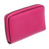 Image 3 : Gucci Pink Textured Leather Logo Print Card Case Wallet