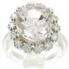Image 6 : 5.18 ctw Morganite and Diamond Ring - 14KT White Gold