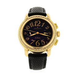 Zenith 18KT Rose Gold Diamond El Primero Watch