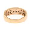 Image 5 : 14k Rose Gold 1.10 ctw Dual Row Round Champagne Diamond Band Ring