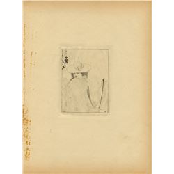 AUBREY BEARDSLEY Antique Print Litho, 1899