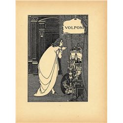 AUBREY BEARDSLEY Antique Print Litho, 1899