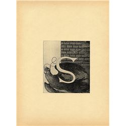 AUBREY BEARDSLEY Antique Print Litho, 1899