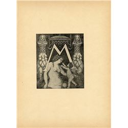 AUBREY BEARDSLEY Antique Print Litho, 1899