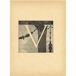 AUBREY BEARDSLEY Antique Print Litho, 1899