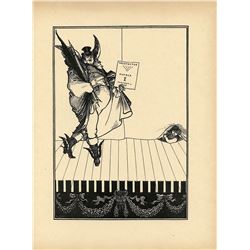 AUBREY BEARDSLEY Antique Print Litho, 1899