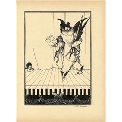 AUBREY BEARDSLEY Antique Print Litho, 1899