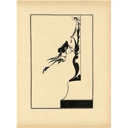 AUBREY BEARDSLEY Antique Print Litho, 1899