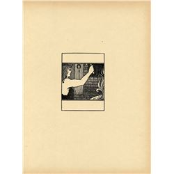 AUBREY BEARDSLEY Antique Print Litho, 1899