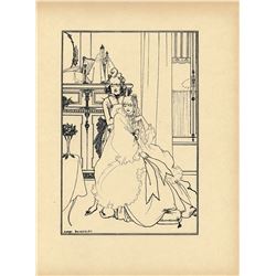 AUBREY BEARDSLEY Antique Print Litho, 1899
