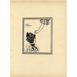 AUBREY BEARDSLEY Antique Print Litho, 1899
