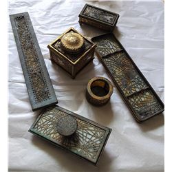 Antique Tiffany Studios Desk Set