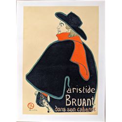 Rare Vintage 1940s TOLOUSE LAUTREC Original Silkscreen