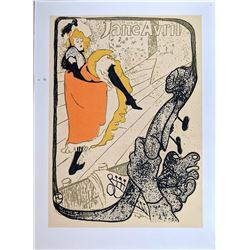 Rare Vintage 1940s TOLOUSE LAUTREC Original Silkscreen