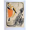 Image 1 : Rare Vintage 1940s TOLOUSE LAUTREC Original Silkscreen