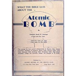 What The Bible Says About The Atomic Bomb, 1948