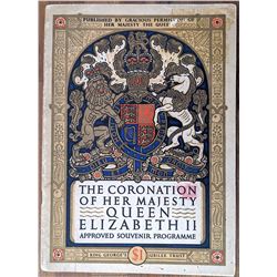 Original Programme Coronation Queen Elizabeth Second