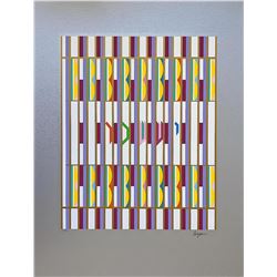 YAAKOV AGAM Serigraph, "Issachar" Of The 12 Tribes Of Israel