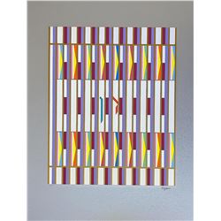 YAAKOV AGAM Serigraph, "Dan" Of The 12 Tribes Of Israel